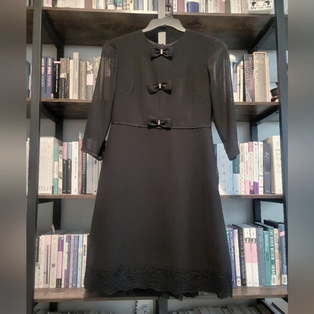 Ted Baker Finna Bow Dress 3/4 Sleeve